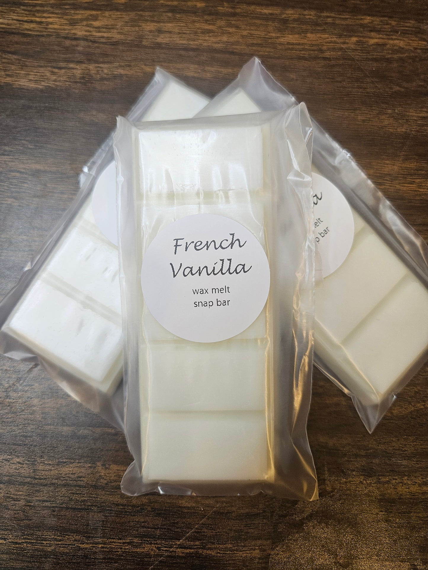 French vanilla scented wax melt snap bar