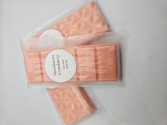 Mandarin Cranberry wax melt snap bar