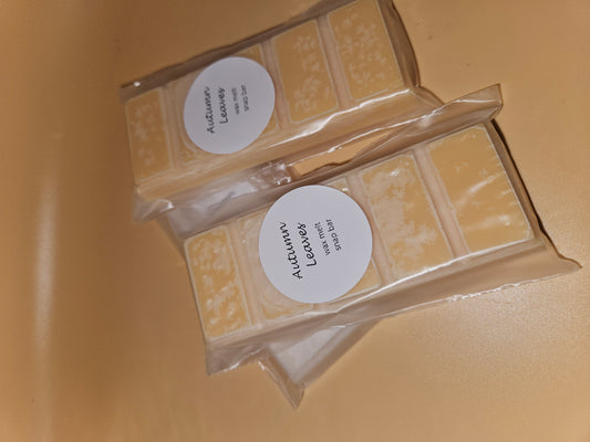 Autumn leaves scented wax melt.