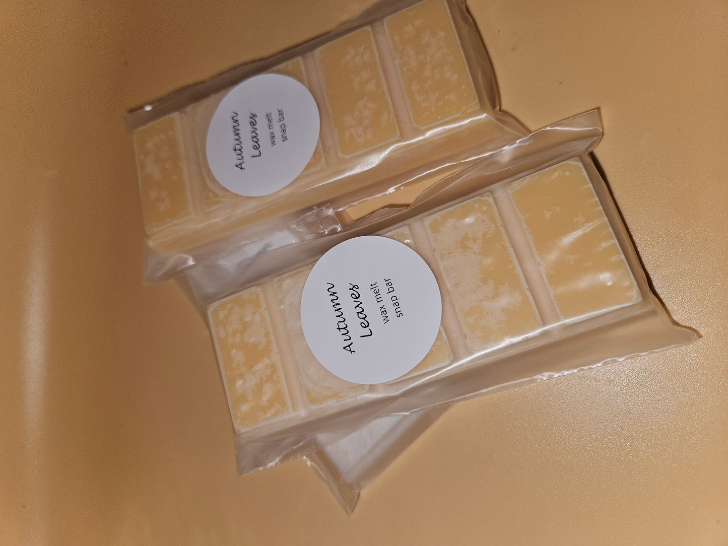 Autumn leaves scented wax melt.