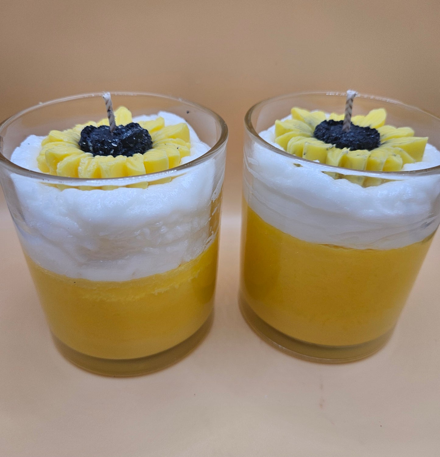 Sunflower fields scented soy wax candle