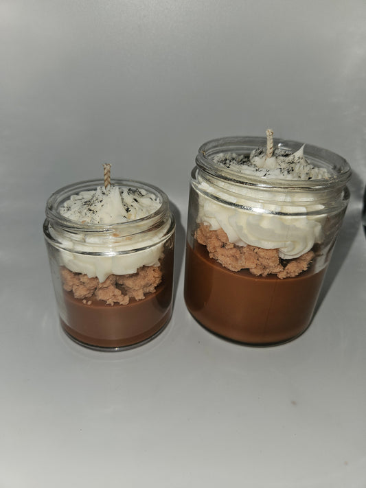 Spiced pumpkin pie scented soy wax candle