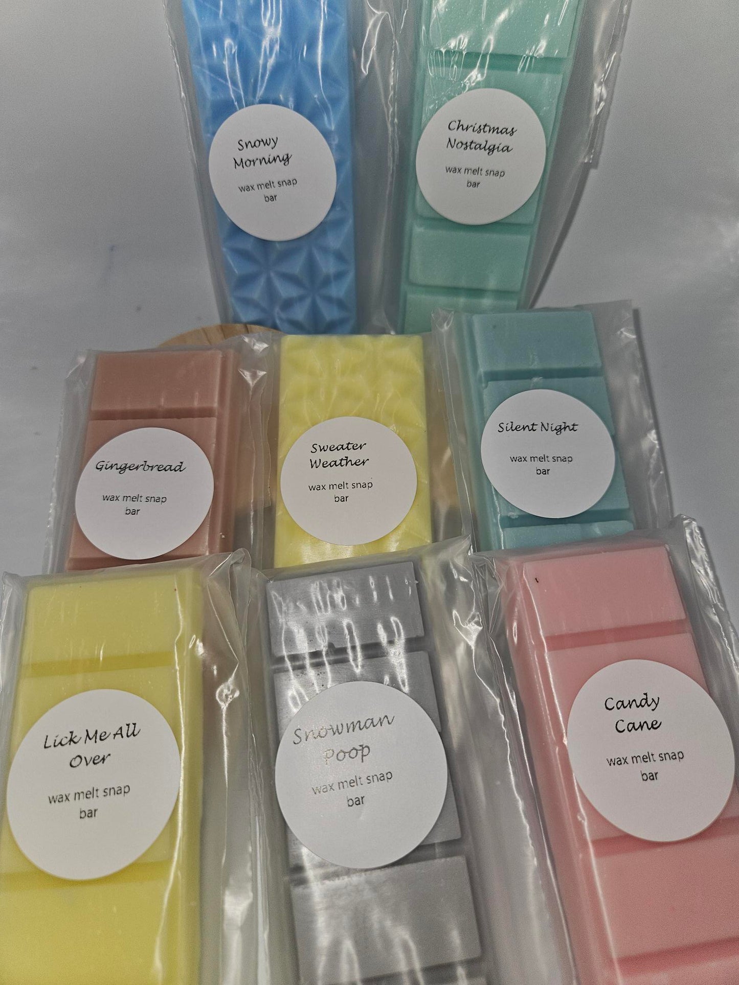 Christmas Scented Coconut tart wax melt snap bars