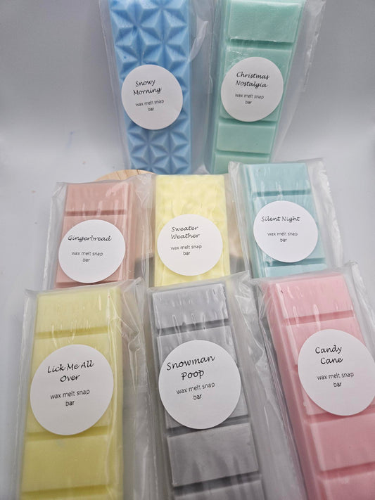 Christmas Scented Coconut tart wax melt snap bars