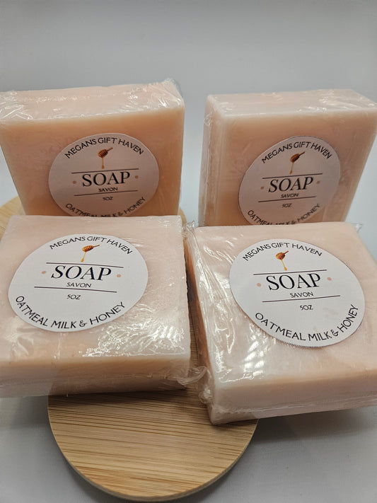 Oatmeal Milk and Honey Scented soap bar
