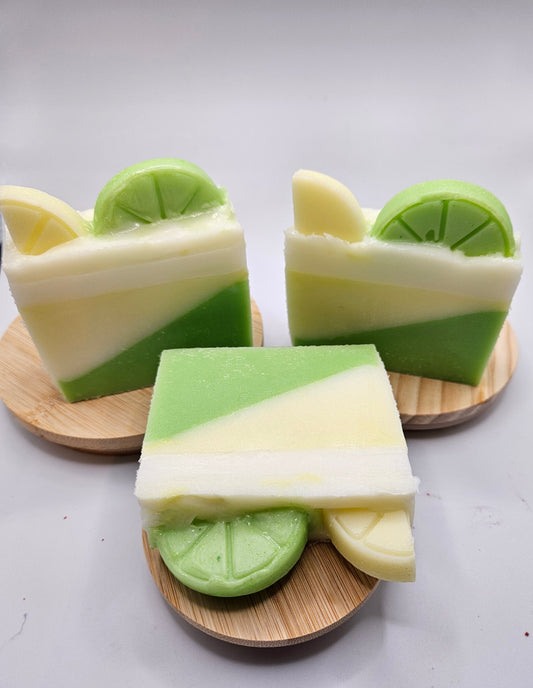 Citrus and sage scented goats milk soap