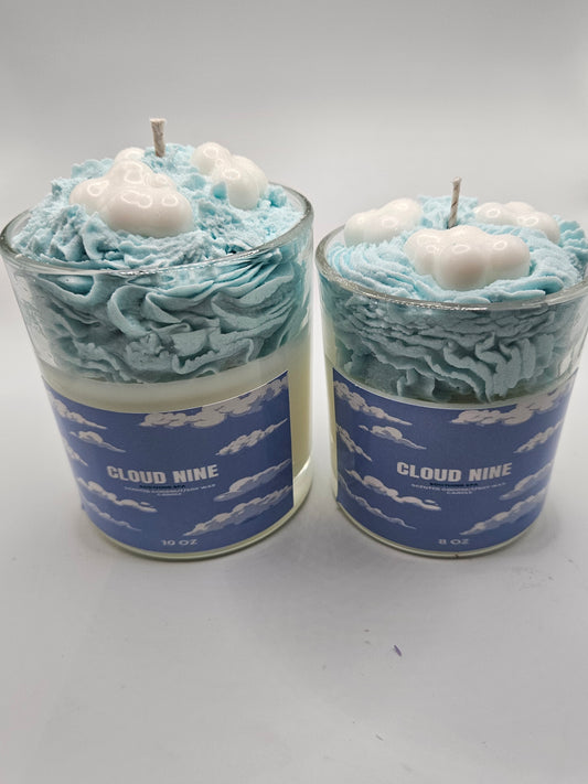 Cloud Nine scented coconut soy wax candle