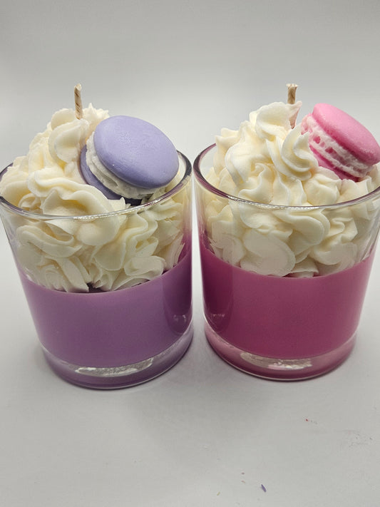 Macaron scented coconut soy wax candle