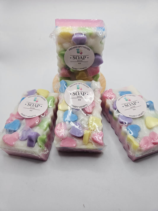 Sweet hearts goat milk soap