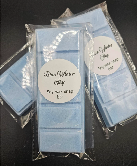 Blue Winter Sky Soy Wax Snap Bar