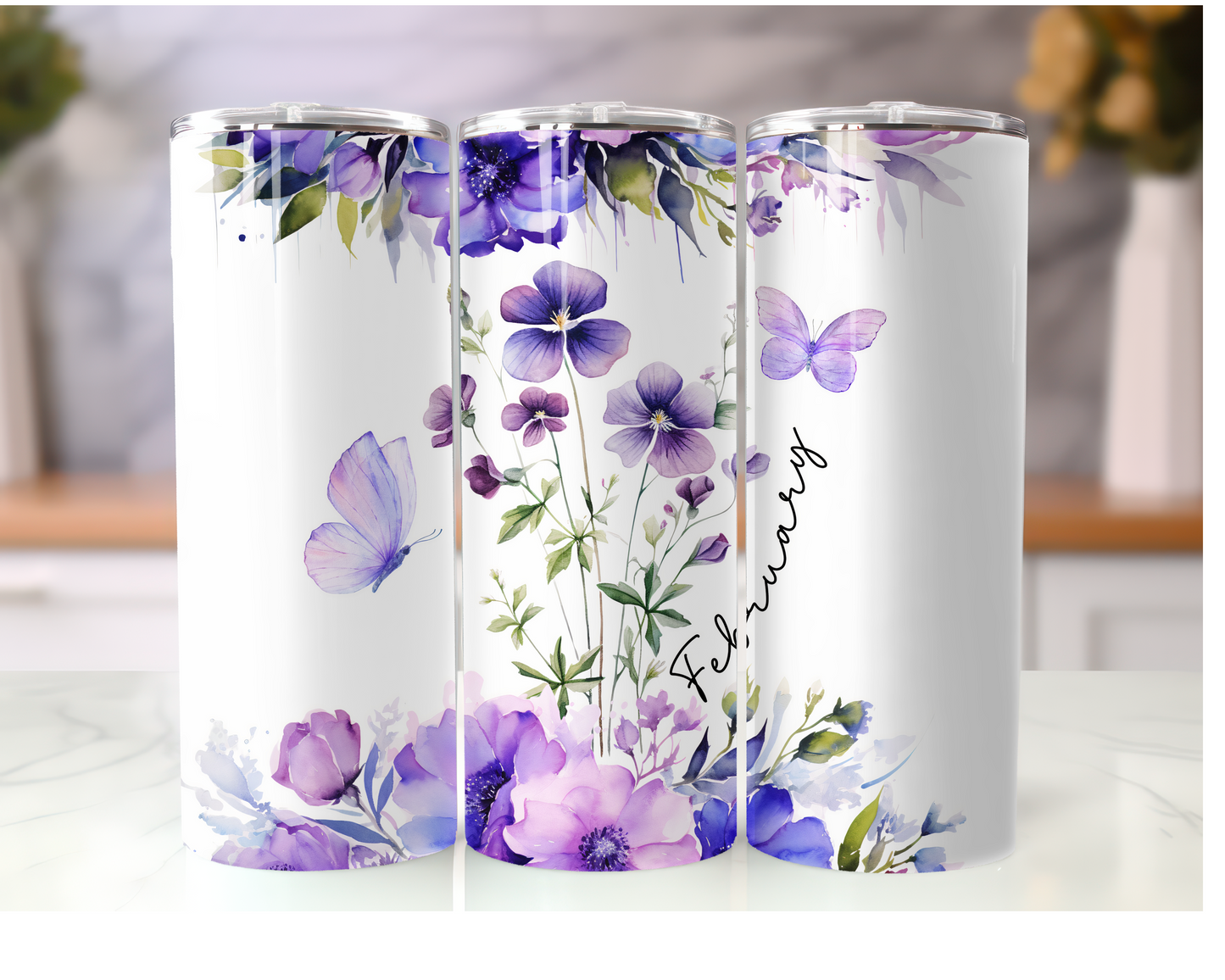 Birth Month Flower Tumbler