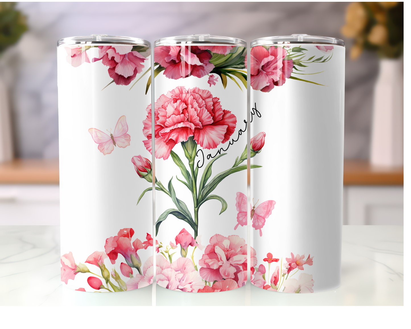 Birth Month Flower Tumbler