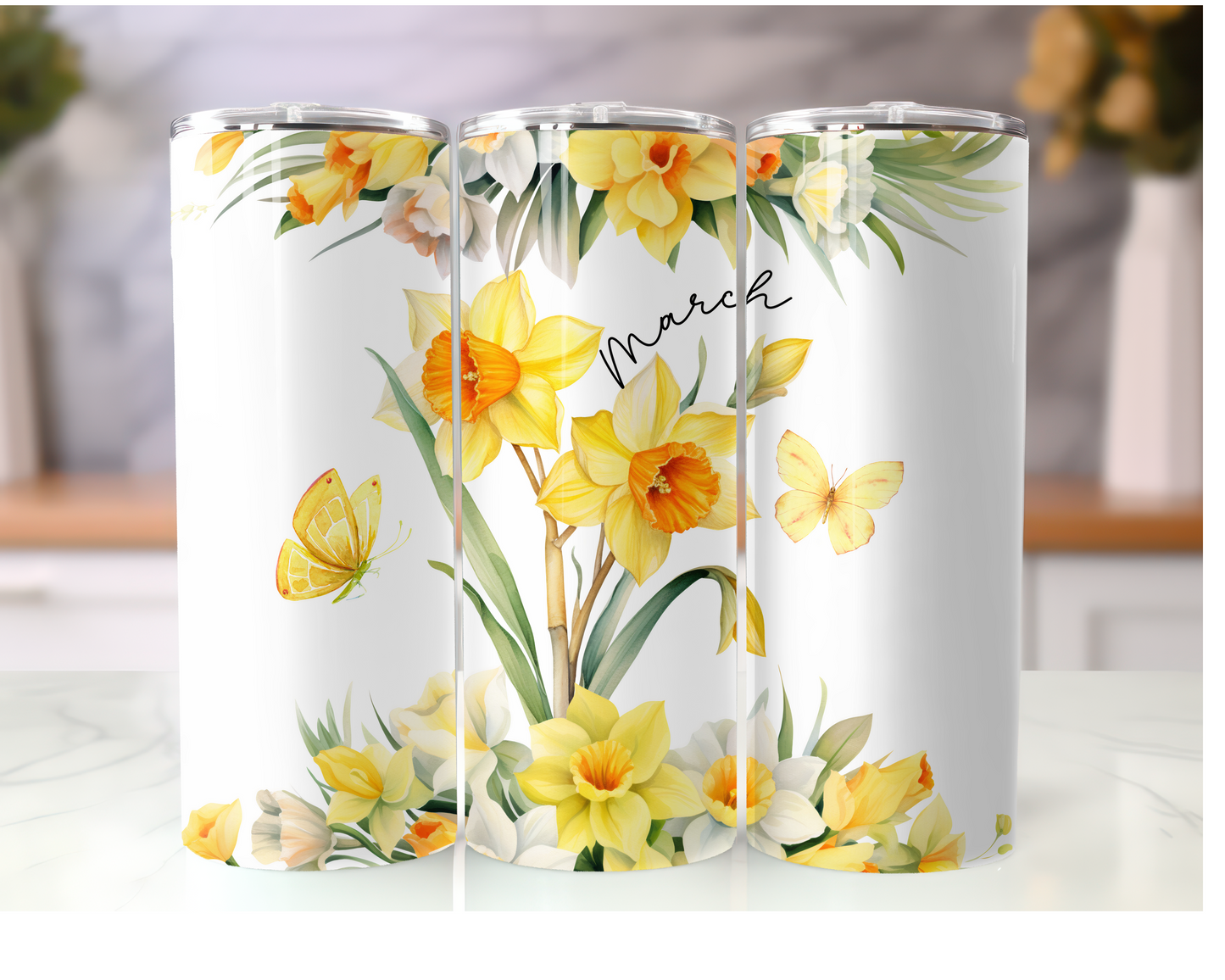 Birth Month Flower Tumbler