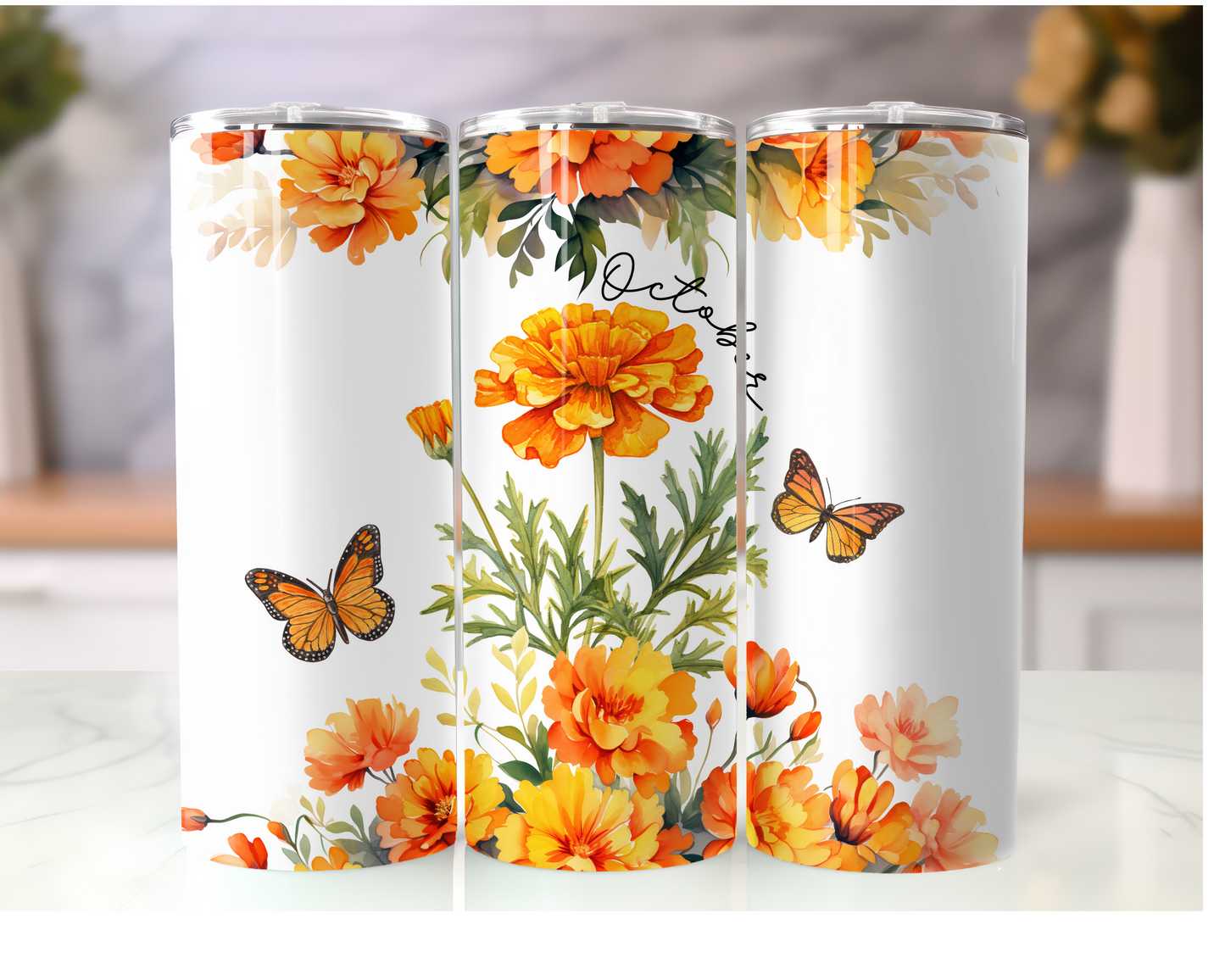 Birth Month Flower Tumbler