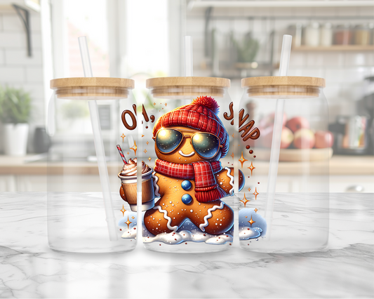 Oh Snap! Gingerbread Libby Glass