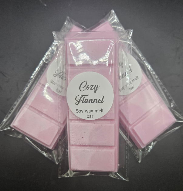 Cozy Flannel Soy Wax Melt Snap Bar