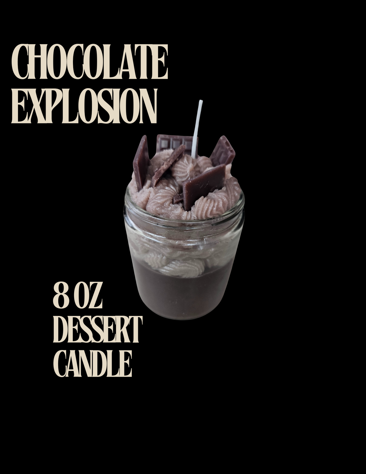 Chocolate Explosion Dessert Candle