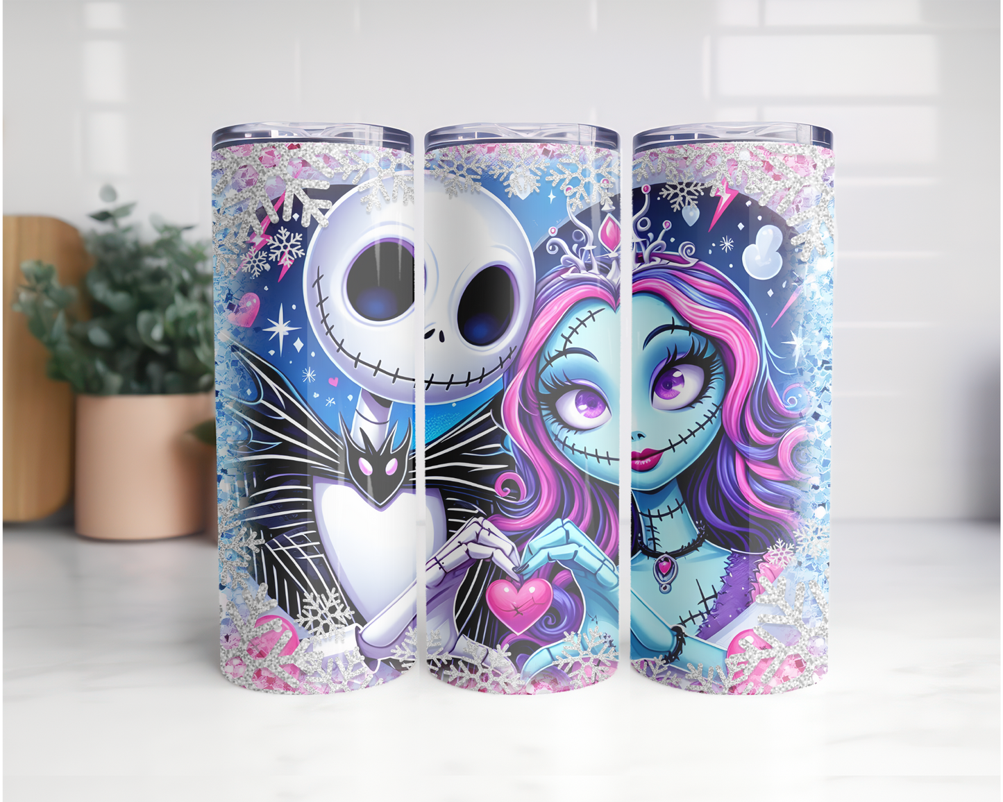 Jack Skeleton Valentines Day tumbler