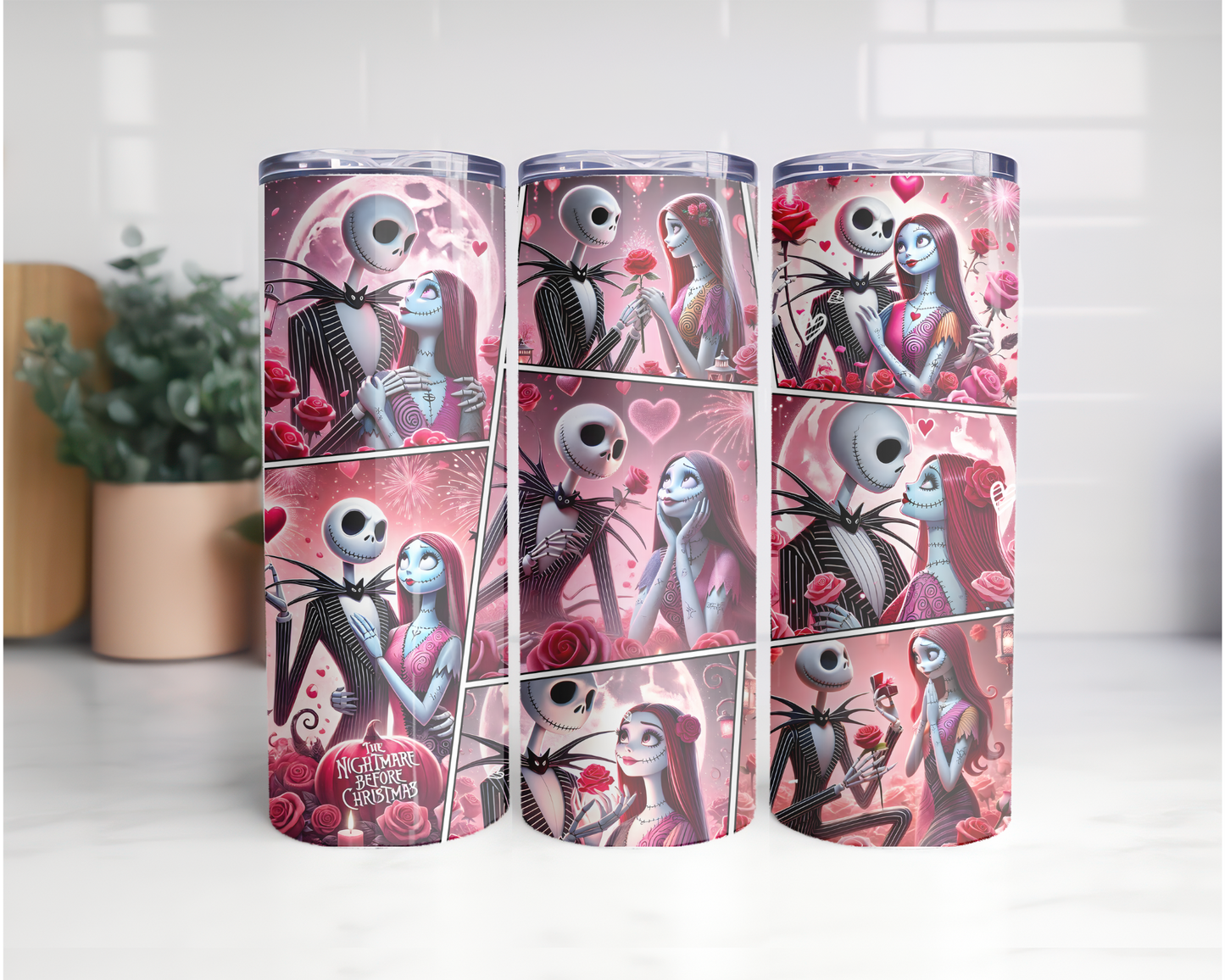 Jack Skeleton Valentine's Day Tumbler