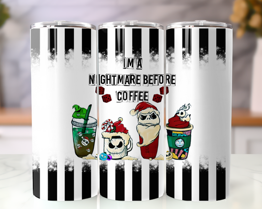 Nightmare Before Coffee Tumbler