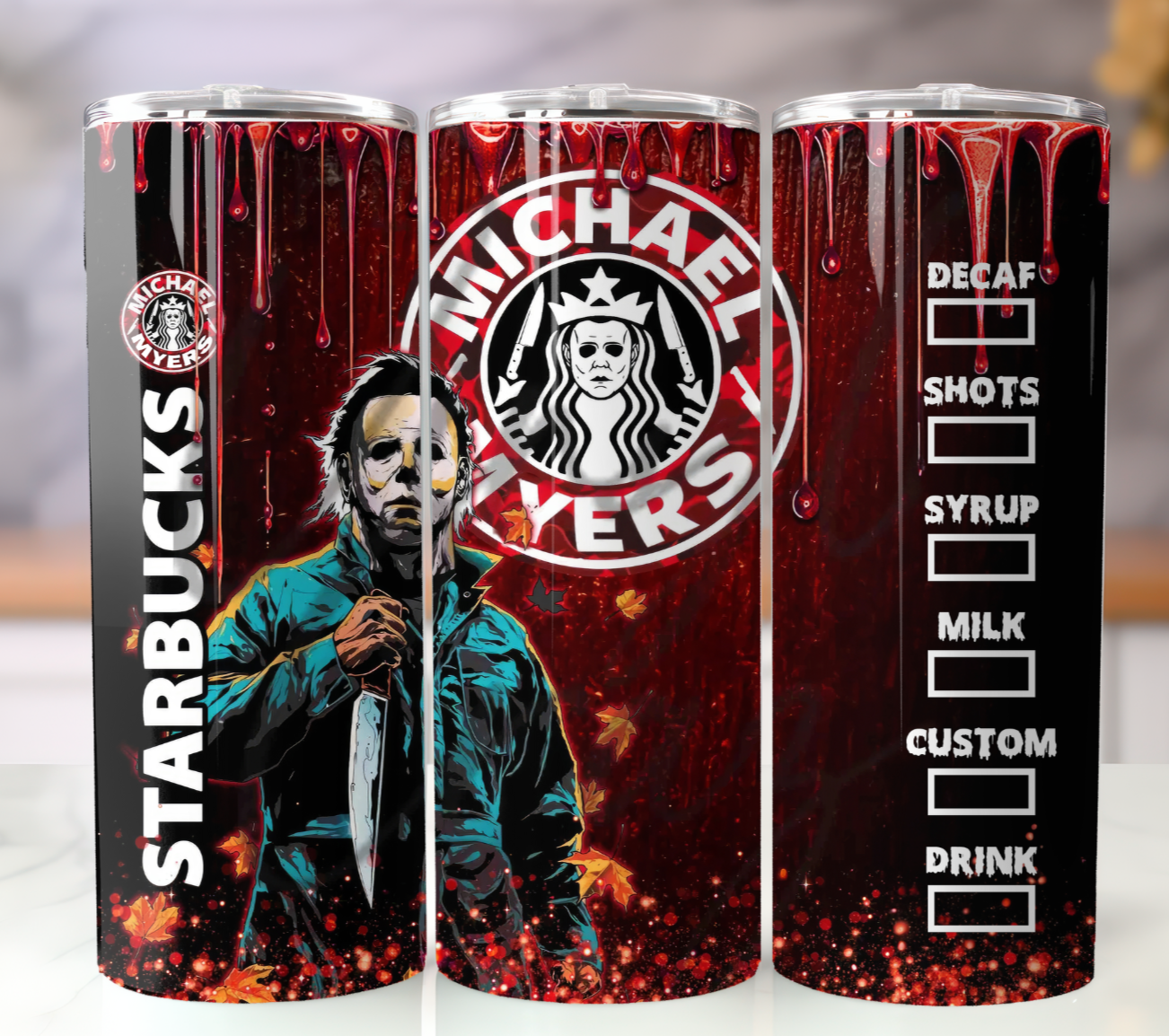 Michael Myers Starbucks Tumbler