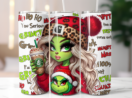 Female Grinch Tumbler