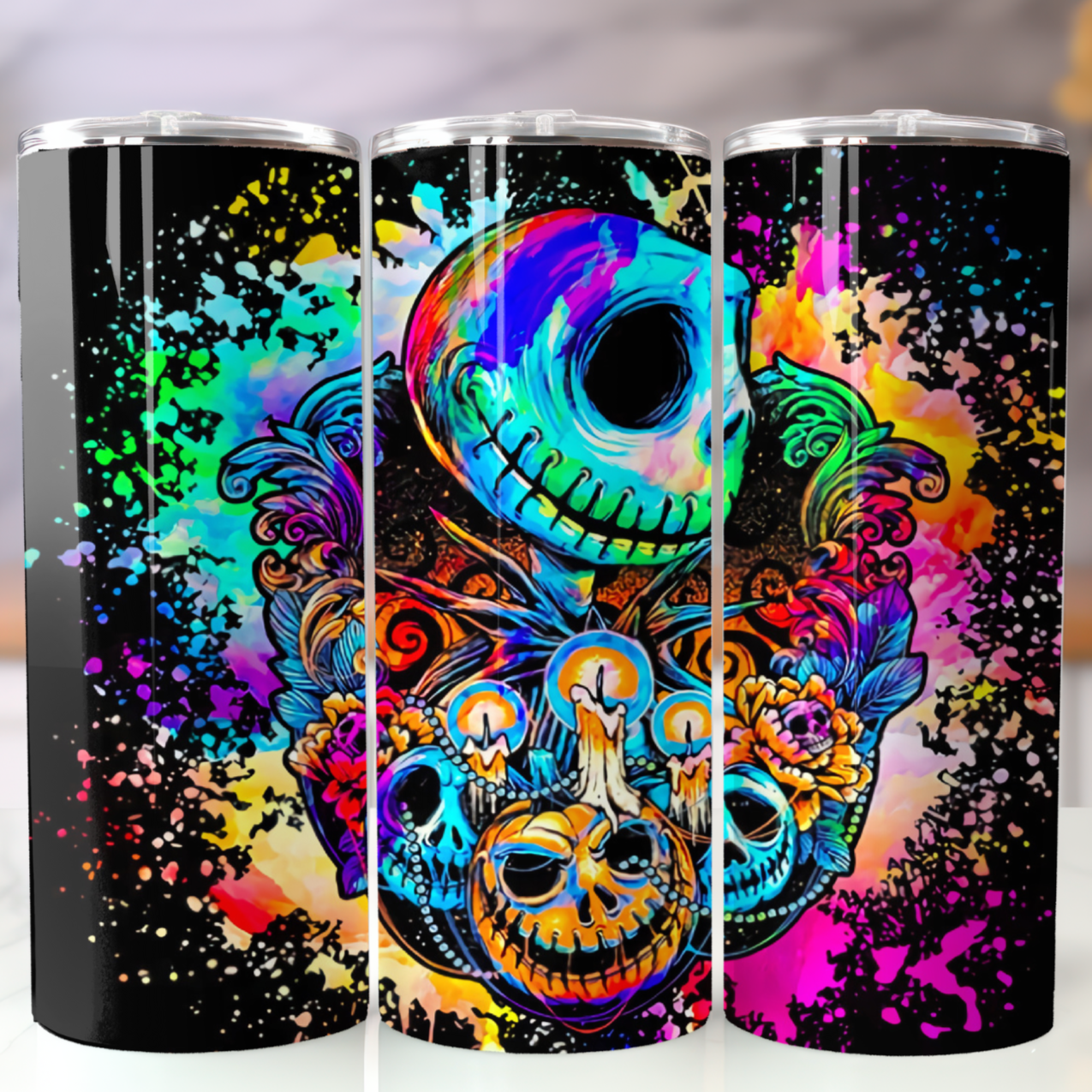 Jack Skeleton Halloween Tumbler