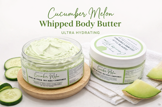 Cucumber and Green melon scented body butter