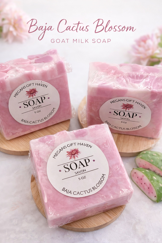 Baja Cactus Blossom scented Soap Bars