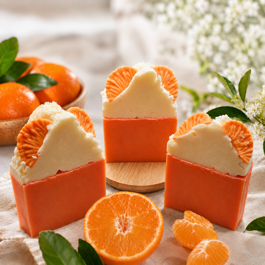 Satsuma Orange goats milk soap