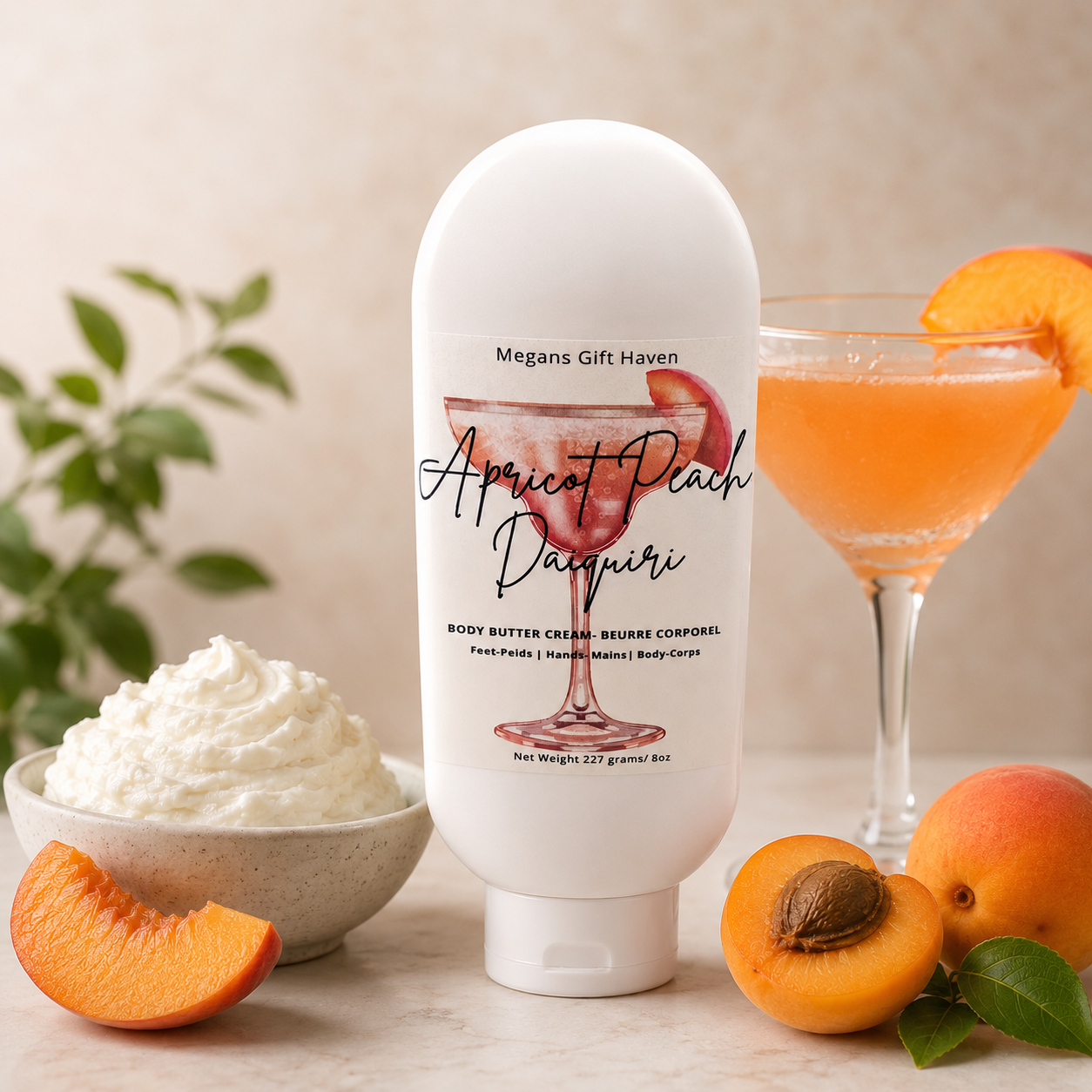 Apricot Peach Daiquiri Scented Body Butter Cream