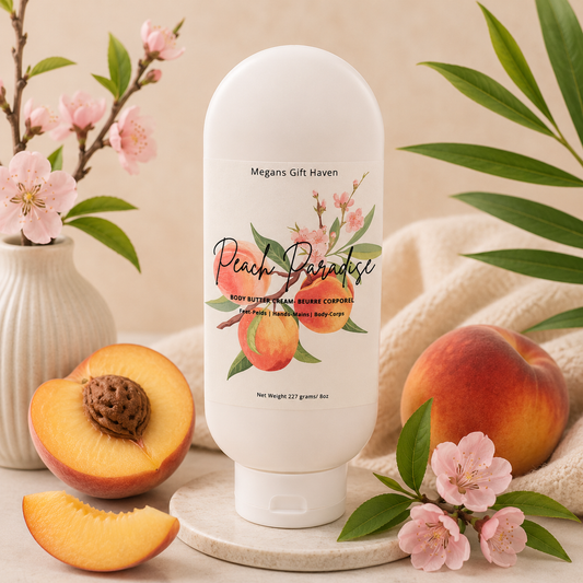 Peach paradise scented body butter cream