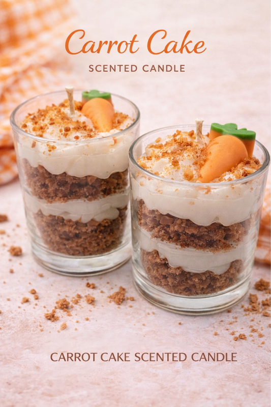 Carrot cake scented candle