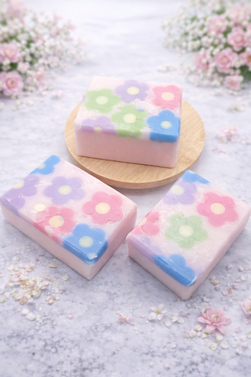 Spring scented soap