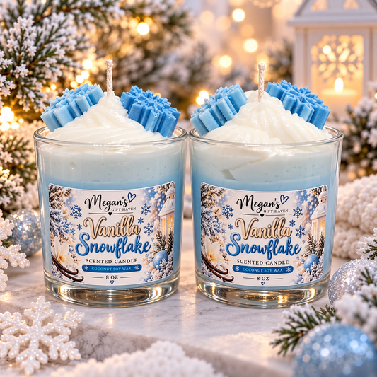 Vanilla Snowflake Candle