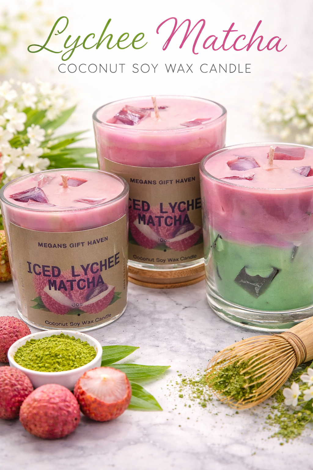 Iced Lychee Matcha candle