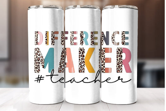 difference maker teacher tumbler