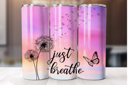 Just breathe tumbler