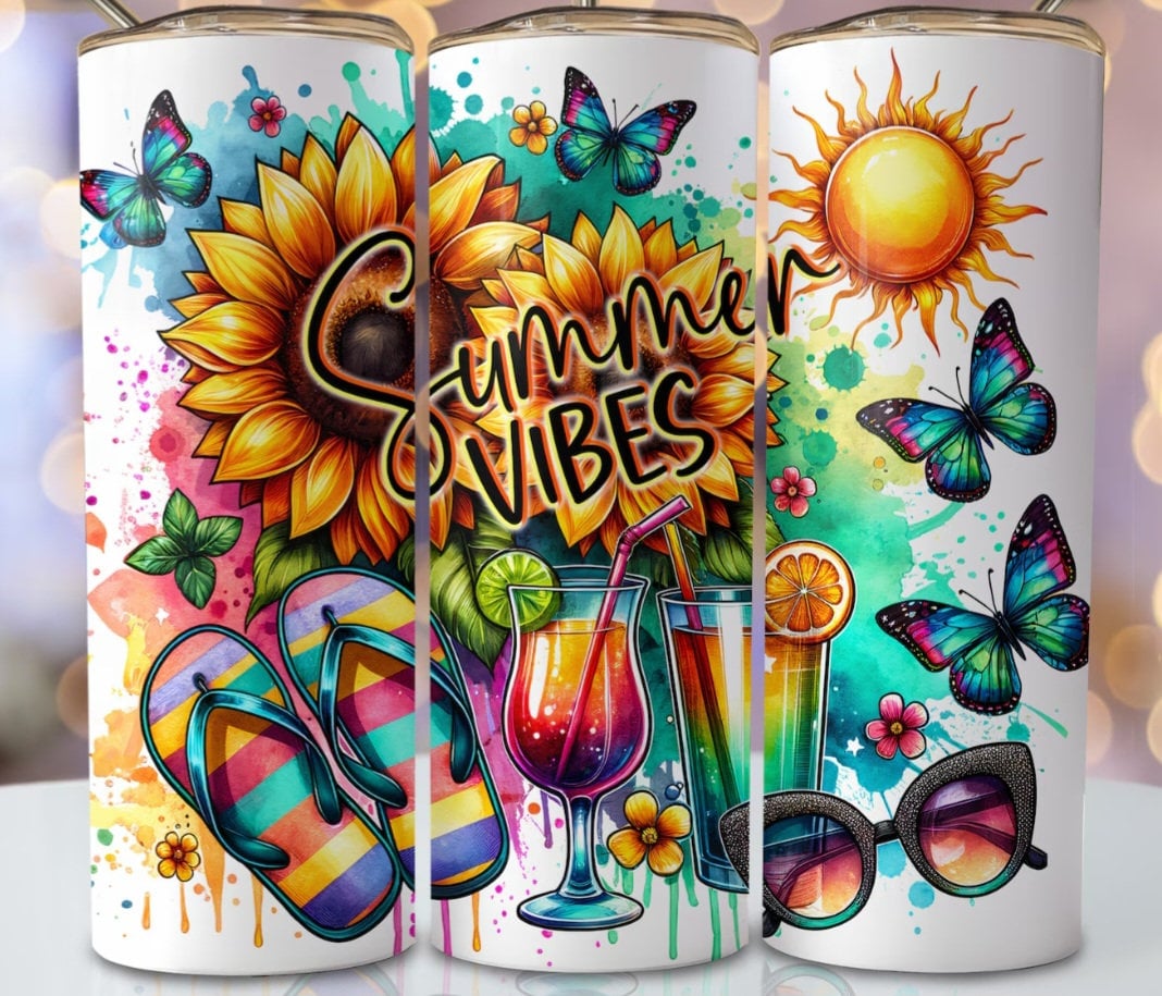 Summer vibes tumbler