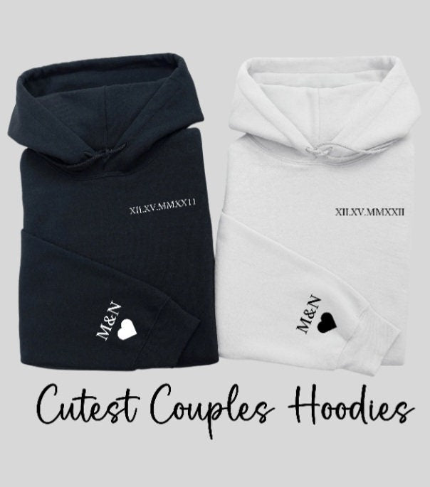 Personalized couples hoodies