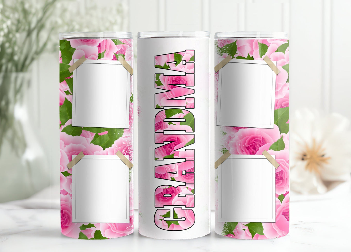 Grandma Personalized picture tumbler