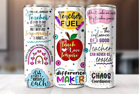 Teacher quote tumbler