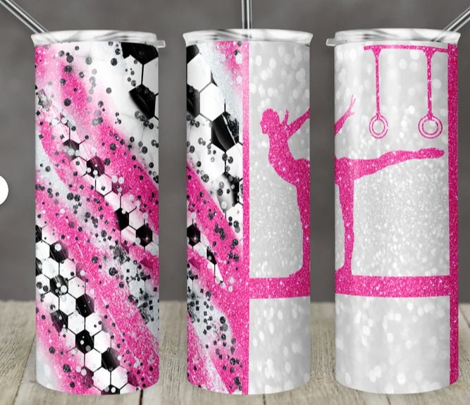 Soccer and Gymnastics mom tumbler