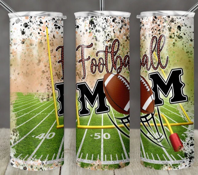 Football mom tumbler