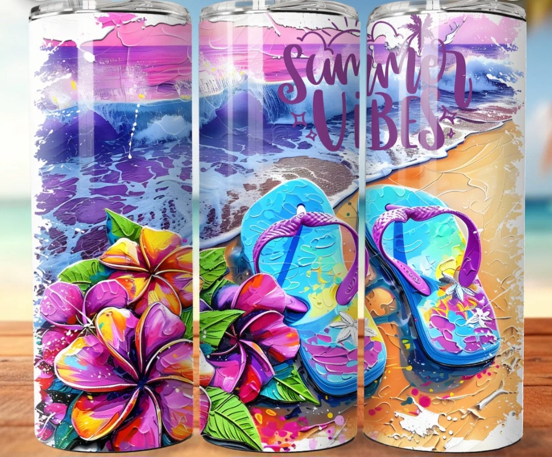 Summer vibes tumbler