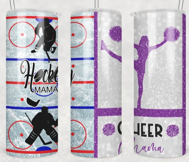 Hockey mom Cheer mom tumbler