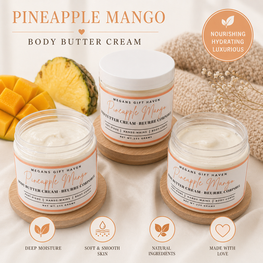 Pineapple Mango Scented body butter cream