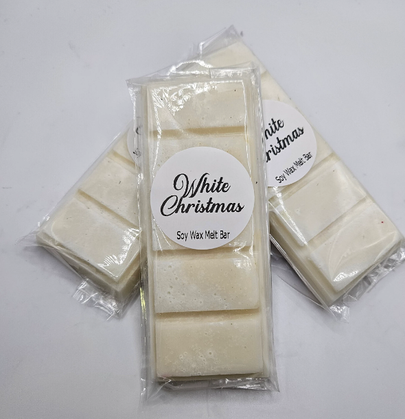 White Christmas Soy Wax Snap Bar